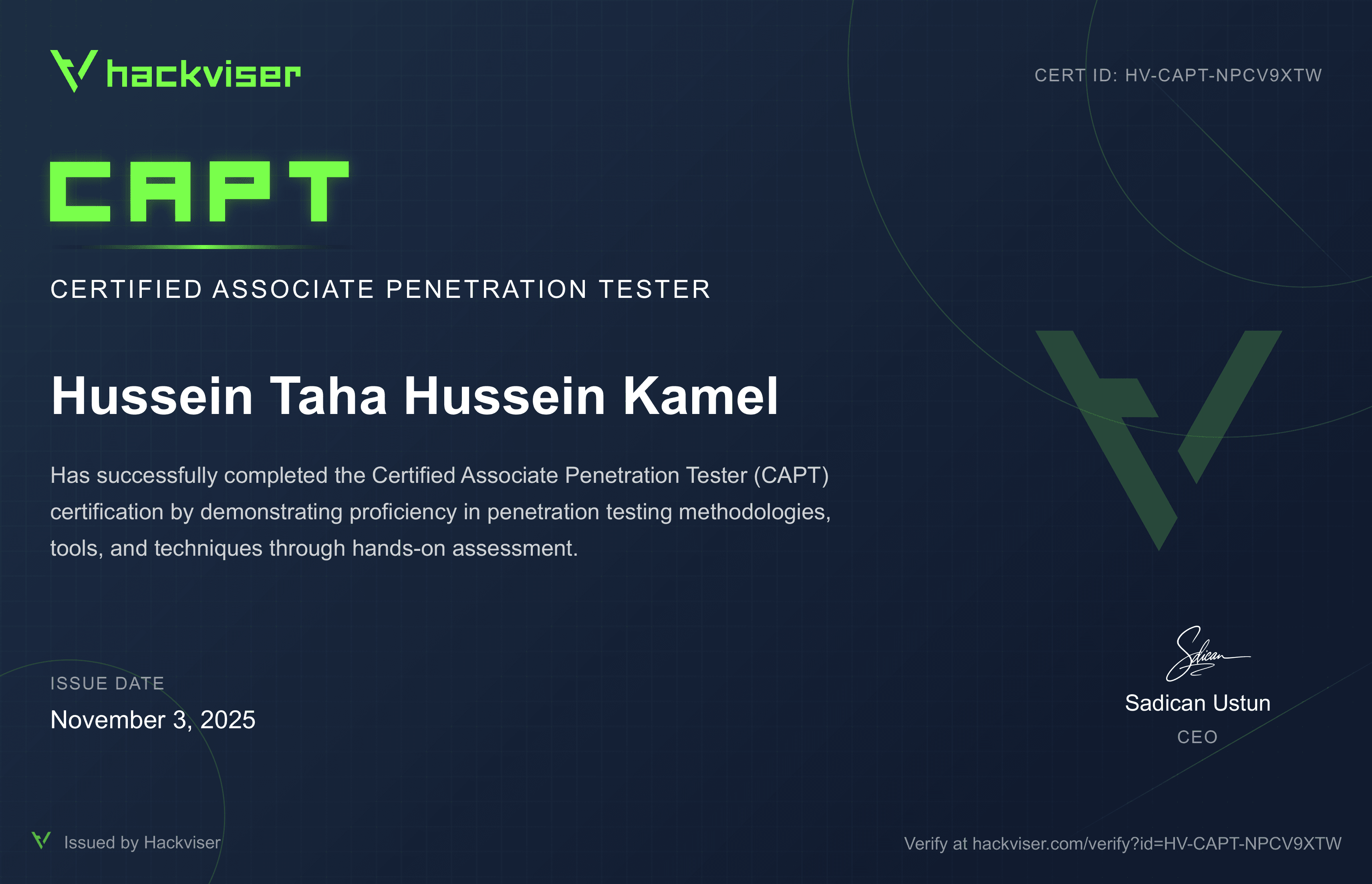 Certified Associate Penetration Tester